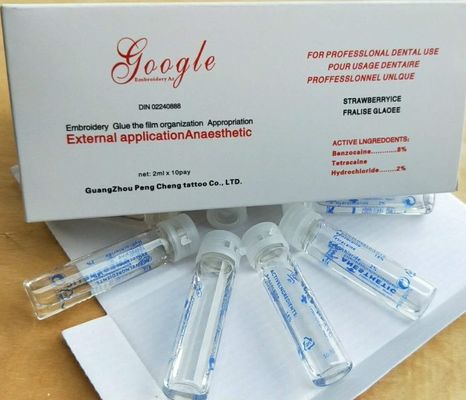 Cina Google Tattoo Anesthetic Cream Pain Relief Liquid dengan 2% Tetracaine Hydrochloride pemasok