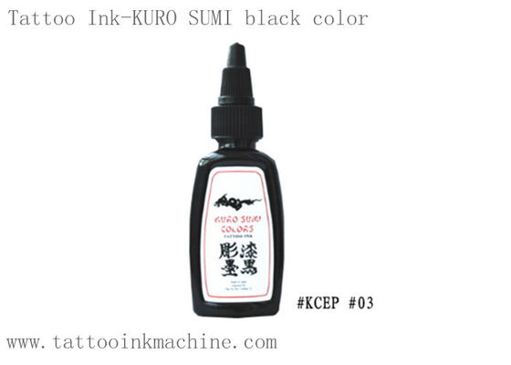 Cina 1OZ True Black Color Eternal Tattoo Ink OEM Kuro Sumi Untuk Tato Tubuh pemasok