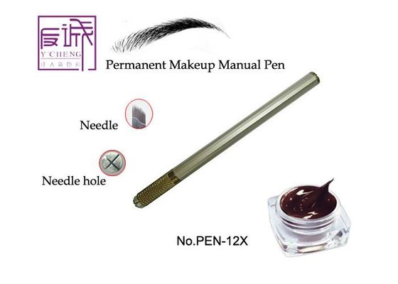 Cina 110mm Permanen Makeup Lock-in Perangkat Pena Tato Manual untuk Tato Alis pemasok