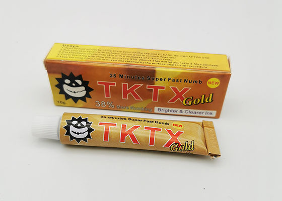 Cina 38% Emas TKTX Makeup Semi Permanen Tato Anesthetic Cream pemasok