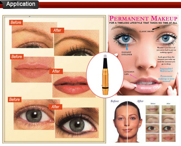 Mesin Makeup Permanen Tato OEM 9000-31000 / mnt dengan Jarum yang Dapat Disesuaikan 3