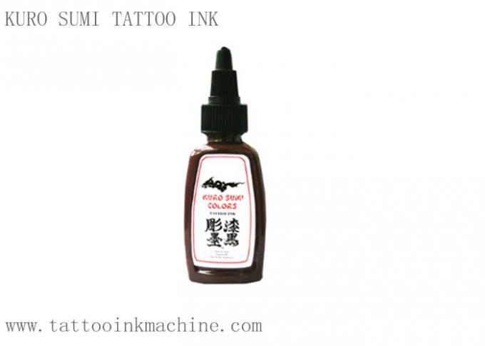 Tinta Tato Abadi Warna Coklat Kuro Sumi 1OZ Untuk Makeup Permanen Tato Tubuh 0