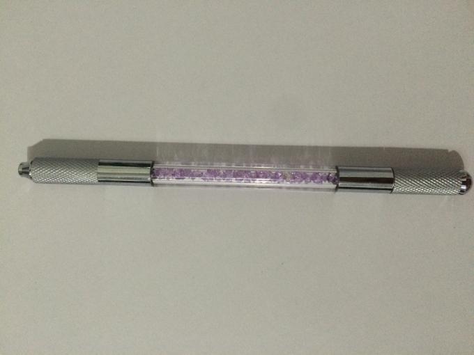 Bahan Kristal Doubel Head Alis Microblading Tattoo Pen untuk Makeup Permanen 0