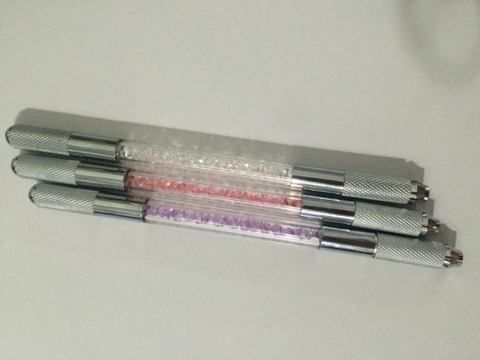 Bahan Kristal Doubel Head Alis Microblading Tattoo Pen untuk Makeup Permanen 1