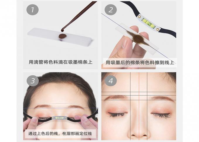Black Eyebrow Ruler Microblading Mapping String Marker 0