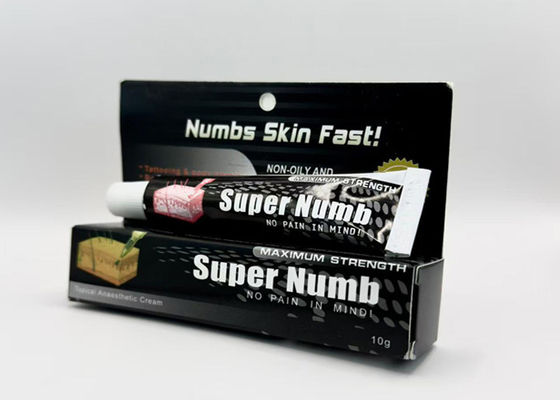 Cina 10G Permanent Makeup Super Numb Tattoo Anesthetic Cream untuk alis / bibir / eyeliner pemasok