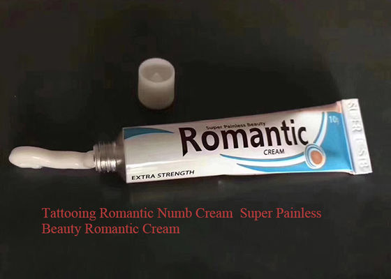 Cina Putih Romantis Super Kecantikan Lidocaine Pain Relief Tattoo Anesthetic Cream pemasok
