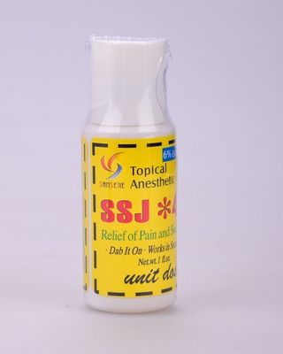6% SSJ 48 Gel Anestesi Tattoo Untuk Tattoo Bibir, Topikal Numbing Cream pemasok