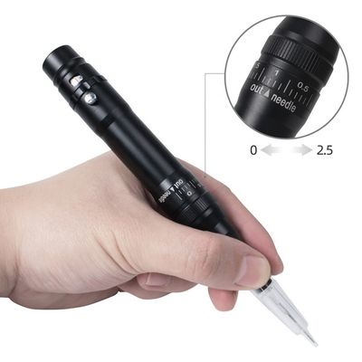 Popular Wireless Tattoo Gun Body Machine Panjang 136*20mm Microblading Cordless PMU Machine untuk alis Rambut Stroke alis pemasok