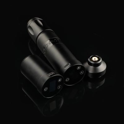 Stainless Steel 1800mAh NARW Wireless Tattoo Machine 1-OLED Display Touch Screen Baterai Rotary Tattoo Gun Tattoo Pen dengan Daya RCA pemasok