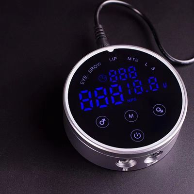 80*28mm Abu-abu AV1.5V-12V H8 Smart Power Supply Dual LCD Touch Screen Mesin Tato Berwarna Tegangan Cerdas Digital pemasok