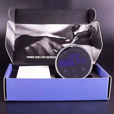 80*28mm Abu-abu AV1.5V-12V H8 Smart Power Supply Dual LCD Touch Screen Mesin Tato Berwarna Tegangan Cerdas Digital pemasok