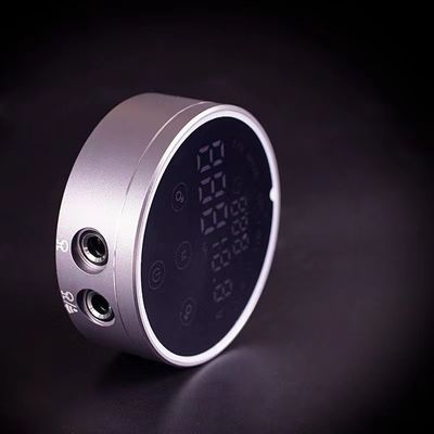 80*28mm Abu-abu AV1.5V-12V H8 Smart Power Supply Dual LCD Touch Screen Mesin Tato Berwarna Tegangan Cerdas Digital pemasok