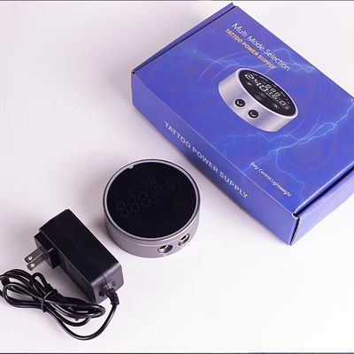 80*28mm Abu-abu AV1.5V-12V H8 Smart Power Supply Dual LCD Touch Screen Mesin Tato Berwarna Tegangan Cerdas Digital pemasok