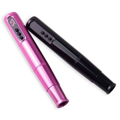 Scalp Mikropigmentasi alis Eyeline bibir Rotary Tato Kartrid Pen Baja tahan karat dengan catu daya baterai listrik pemasok