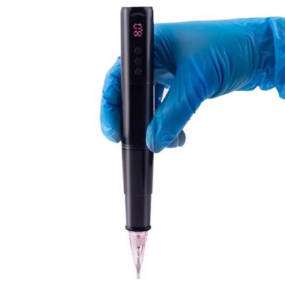 Scalp Mikropigmentasi alis Eyeline bibir Rotary Tato Kartrid Pen Baja tahan karat dengan catu daya baterai listrik pemasok