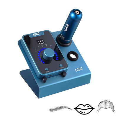 Alat Mikropigmentasi Kulit Kepala Tipe Senapan Listrik SMP dengan Makeup Permanen dan Mesin Tato Motor Swiss dalam Hitam Biru pemasok