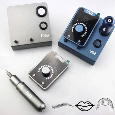 Alat Mikropigmentasi Kulit Kepala Tipe Senapan Listrik SMP dengan Makeup Permanen dan Mesin Tato Motor Swiss dalam Hitam Biru pemasok