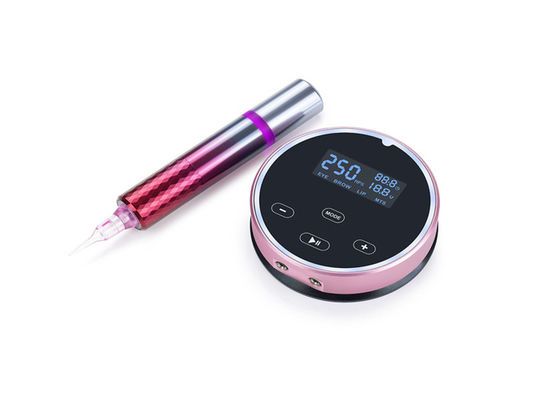 Kit Mesin Mikroblading Profesional Digital dengan Pen Mesin Tato Rotary Permanen pemasok
