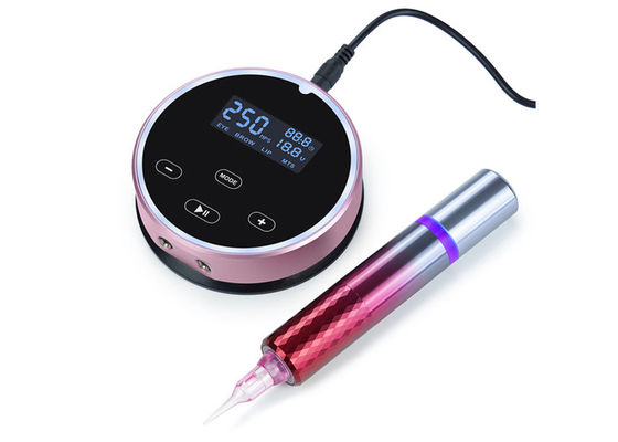Kit Mesin Mikroblading Profesional Digital dengan Pen Mesin Tato Rotary Permanen pemasok