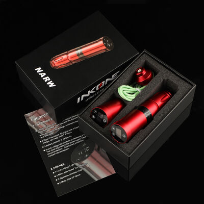 INKONE NARW Brand Digital LCD Touch Screen Display 1800mAh Baterai Tato Pen Micropigmentation Mesin Wireless Mesin Tato pemasok