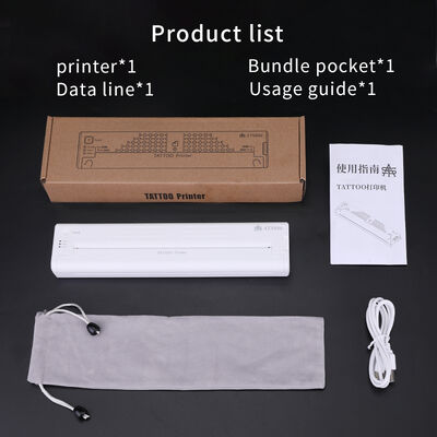 12000mAh Mini Printer Tattoo Stencil Thermal Copying Machine Wireless Transfer Printer Mesin Printer Tattoo pemasok