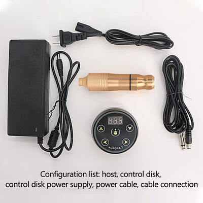 Set Mesin Tato Rotary dengan catu daya Aurora II Kit Pen Tato Populer Termasuk Senapan Tato pemasok