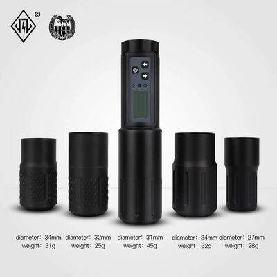 Layar LCD Listrik 2000mAh Baterai Senapan Tato RCA Wireless Rotary Mesin Tato Pen Kit untuk seniman tato pemasok