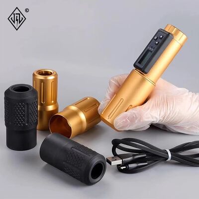 Layar LCD Listrik 2000mAh Baterai Senapan Tato RCA Wireless Rotary Mesin Tato Pen Kit untuk seniman tato pemasok