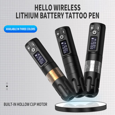 Ambition Soldier Digital Display Electric Tattoo Gun Wireless Machine Rotary Tattoo Pen Machine for Tattoo Artist pemasok