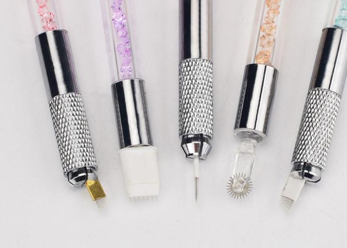 Ganda Kepala Crystal Alis Microblading Needle Permanent Makeup Pen 0