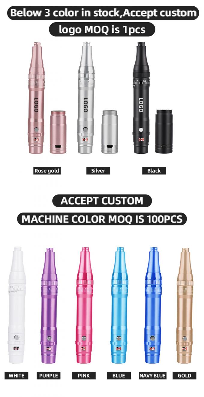 Mesin tato alis baterai profesional dengan tonjolan jarum 0-3.5mm dan desain nirkabel 6