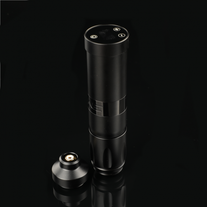 Stainless Steel 1800mAh NARW Wireless Tattoo Machine 1-OLED Display Touch Screen Baterai Rotary Tattoo Gun Tattoo Pen dengan Daya RCA 4