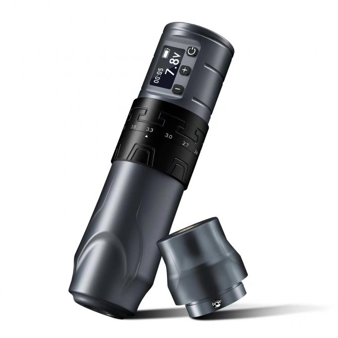 1500mAh Wireless Tattoo Gun INKONE SABER Coreless Tattoo Machine Pen Motor Kuat Long Stroke 4,2mm Aluminium Pesawat 4