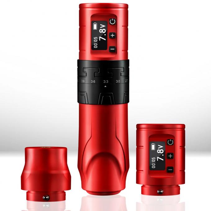 1500mAh Wireless Tattoo Gun INKONE SABER Coreless Tattoo Machine Pen Motor Kuat Long Stroke 4,2mm Aluminium Pesawat 6