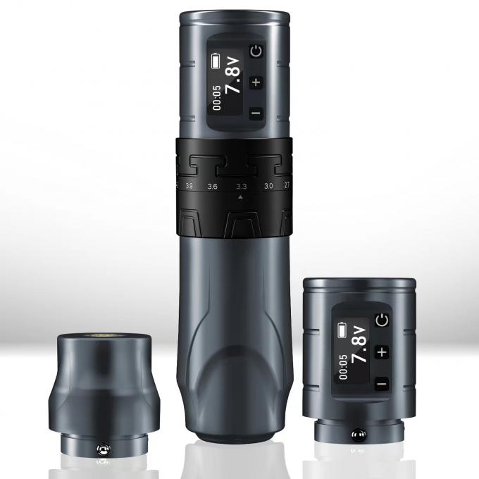1500mAh Wireless Tattoo Gun INKONE SABER Coreless Tattoo Machine Pen Motor Kuat Long Stroke 4,2mm Aluminium Pesawat 7