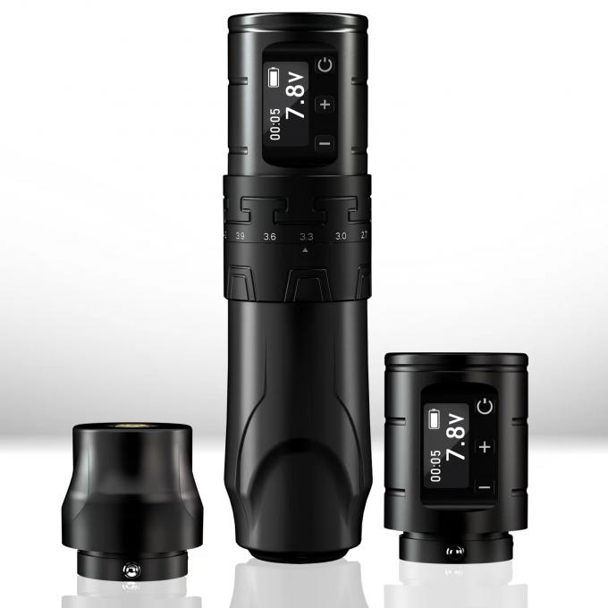 1500mAh Wireless Tattoo Gun INKONE SABER Coreless Tattoo Machine Pen Motor Kuat Long Stroke 4,2mm Aluminium Pesawat 8