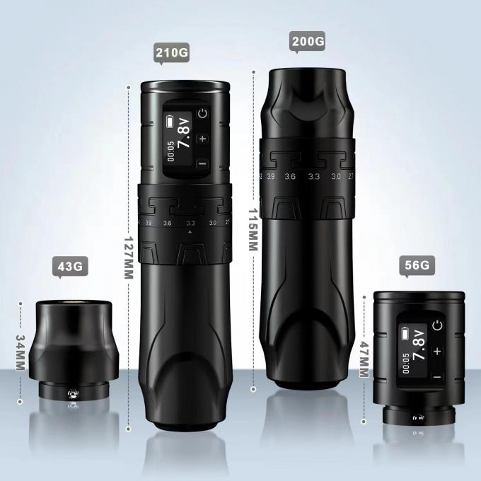 1500mAh Wireless Tattoo Gun INKONE SABER Coreless Tattoo Machine Pen Motor Kuat Long Stroke 4,2mm Aluminium Pesawat 10