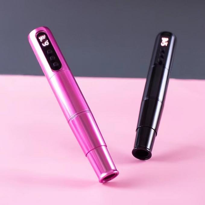 Scalp Mikropigmentasi alis Eyeline bibir Rotary Tato Kartrid Pen Baja tahan karat dengan catu daya baterai listrik 0