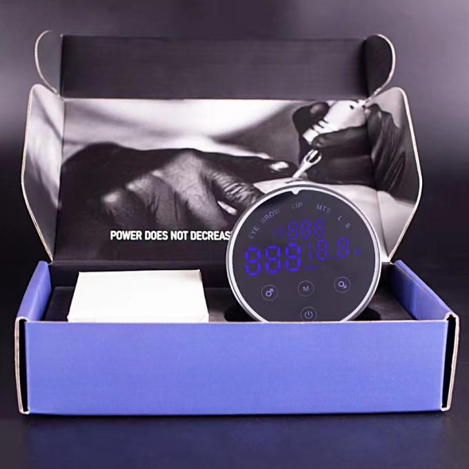 80*28mm Abu-abu AV1.5V-12V H8 Smart Power Supply Dual LCD Touch Screen Mesin Tato Berwarna Tegangan Cerdas Digital 7