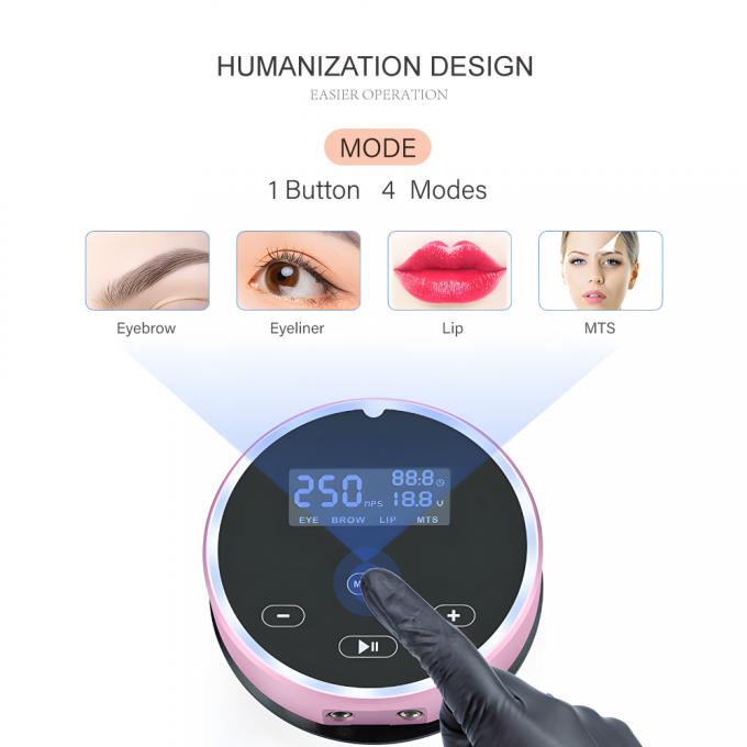 Mesin Microblading Bibir Brow Universal yang Kuat Makeup Permanen Listrik dengan Panel Layar Sentuh dan Mesin Rotary 7