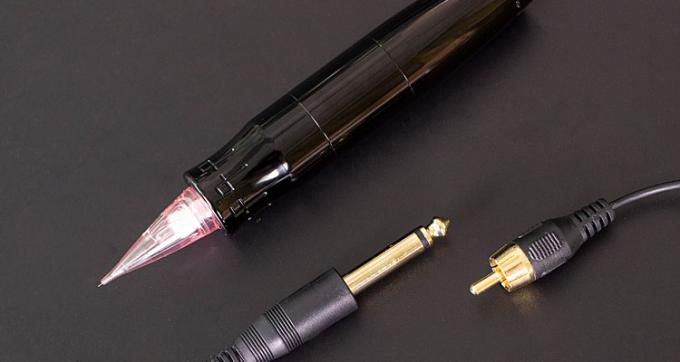 Electronic Lip Eyebrow Cosmetics Permanent Make Up Brow Tattoo Pen Mesin dengan RCA Interface dan Max.10000 RPM Kecepatan 1