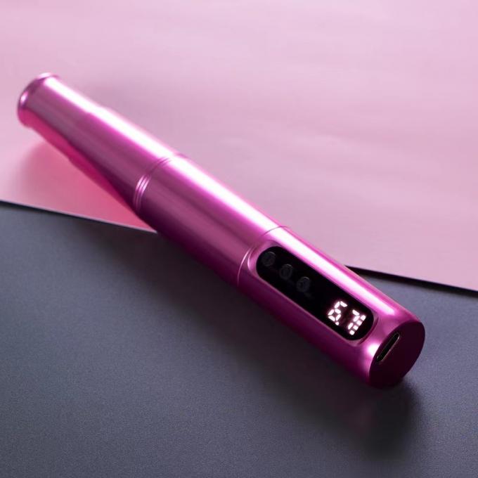 Scalp Mikropigmentasi alis Eyeline bibir Rotary Tato Kartrid Pen Baja tahan karat dengan catu daya baterai listrik 8