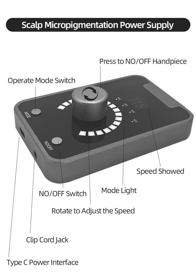 Alat Mikropigmentasi Kulit Kepala Tipe Senapan Listrik SMP dengan Makeup Permanen dan Mesin Tato Motor Swiss dalam Hitam Biru 3