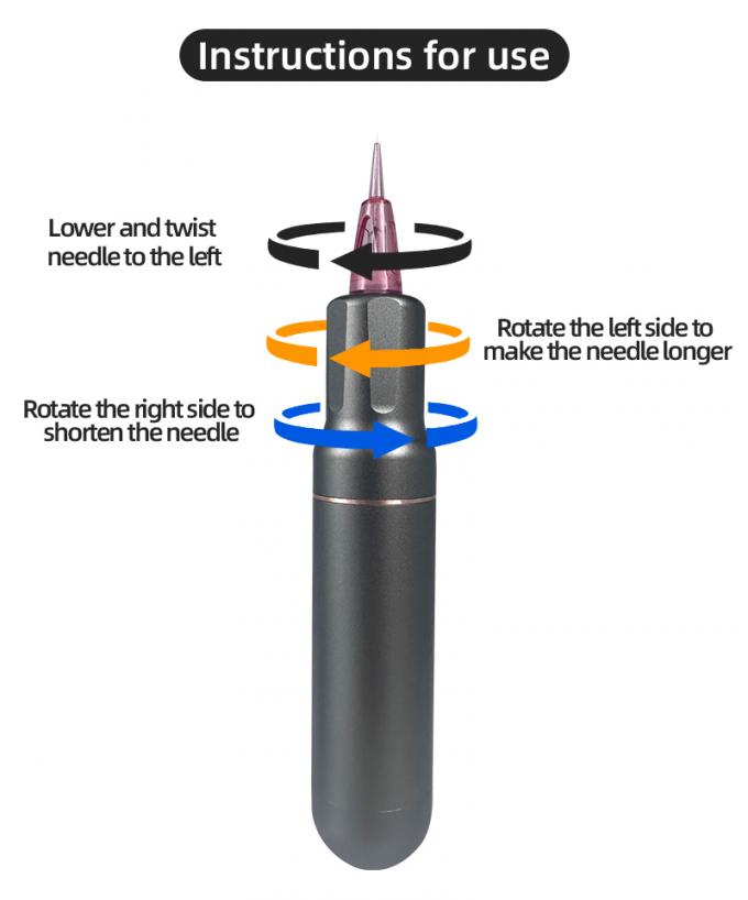 Alat Mikropigmentasi Kulit Kepala Tipe Senapan Listrik SMP dengan Makeup Permanen dan Mesin Tato Motor Swiss dalam Hitam Biru 5