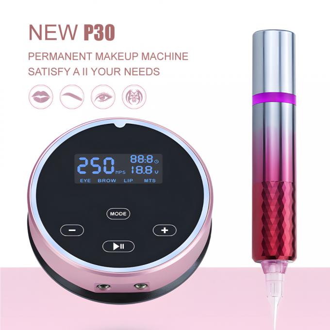 Kit Mesin Mikroblading Profesional Digital dengan Pen Mesin Tato Rotary Permanen 1