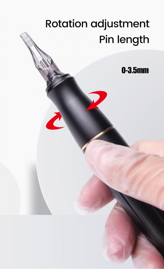 Coreless Motor Stainless Steel Merah Microblading alis Bibir Eyeliner Senjata Tato 1