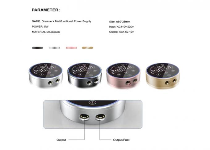 Mengontrol Mesin Tato dengan mudah dengan Pasokan Daya Tato dengan Fungsi Kotak Titik dan Smart Touchscreen 2