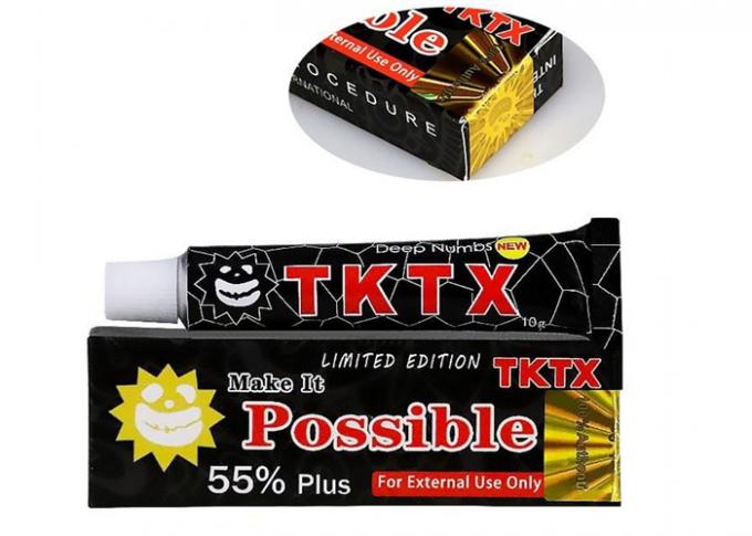 55% Hitam Tktx Krim Anestesi Topikal Laser Cream Penghapusan Tato 10g 0