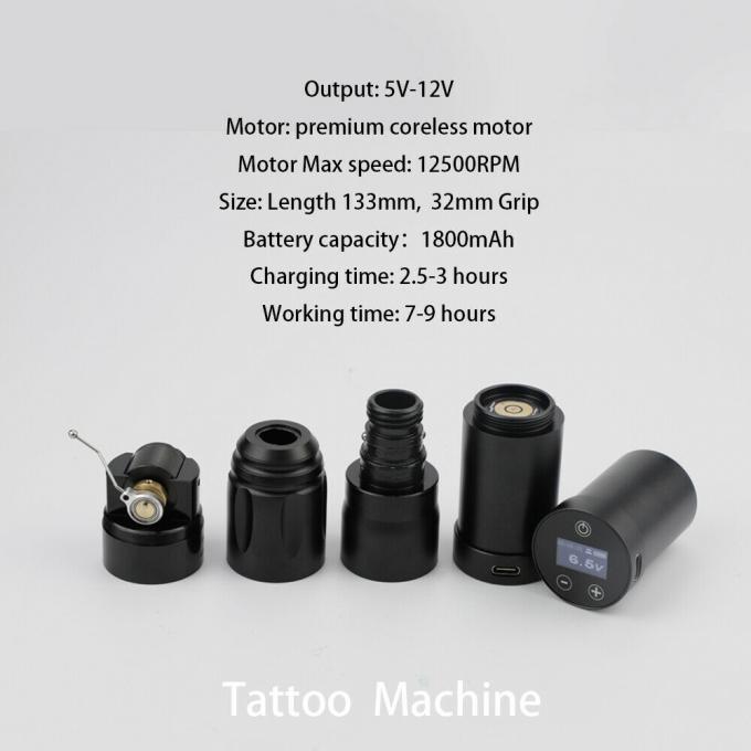 INKONE NARW Brand Digital LCD Touch Screen Display 1800mAh Baterai Tato Pen Micropigmentation Mesin Wireless Mesin Tato 2